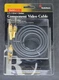 RADIO SHACK GOLDSERIES COMPONENT VIDEO CABLE 24K GOLD PLATED NEW NOS 6FT 15-1563