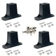 CCeCCe 4 Pack Rolling Duffle Bag Feet Replacement with Mount Hardware... 
