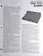 Original Vintage Owner's Manual Booklet for the YAMAHA PM-700 Pro Sound Mixer.