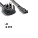 UK 6Ft Power Cord for SAMSUNG UN40EH5300 UN55H6350 UN60H6350 UN65H6350 UN75H6350