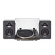 Audio-Technica AT LP70X BZ Automatic Belt Drive Turntable Bundle (Black Bronze)