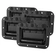 4 Pack Penn Elcom H7154K Spring Loaded Flex Cabinet Handle Steel Rubber Grip