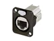 Neutrik NE8FDX-P6-B etherCON CAT6A Series - D-shape CAT6A panel connector - s...
