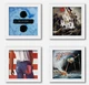 Show and Listen 12" Vinyl Lp Flip Frame Pack of 4 - White - Fast Delivery