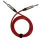 RED MOGAMI TRS CABLE 1 FT NEUTRIK  1/4" CONNECTORS 2549 NP3X PATCH