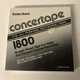 Radio Shack 44-1018 Concertape Polyester Recording Tape 1800 NEW Sealed VTG
