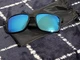OAKLEY Holbrook  MENS SUNGLASSES polarized BLUE/BLACK * new not box 