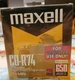 NEW Maxell CD-R74 CD Recordable 650MB 74 Minute Run Time - 3 Pack SEALED