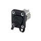 Neutrik NE8FDX-P6-W EtherCon 8P8C Socket Black Panel