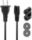 5ft AC Power Cord Cable for LG 49UJ6500-UB 49UK6200PUA TV 2-Prong Wire Lead