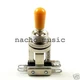 Switchcraft 3-Way Short Frame Toggle Switch w/ Genuine Switchcraft Amber Tip