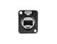 Neutrik NE8FDX-P6-B CAT6A etherCON Ethernet Pass Through Panel Connector Black