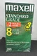 Maxell Video Cassette Standard Grade VHS T-160 8 Hours 3-Pack Tapes New Sealed