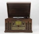 Crosley CR704B-WA Musician 3-Speed Turntable with Radio, CD/Cassette Player