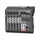 Professional Audio Mixer  6 Channel Sound Board Mixing Console with 99...TKLBLS