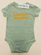 NWT Infant Carter&rsquo;s &ldquo;Uncle&rsquo;s Sidekick&rdquo; 6M Green Stripe Bodysuit Shirt 1pc