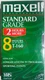 Maxell Standard Grade VHS Video Cassette Blank Tape T-160 in EP Mode 8 Hour