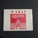 8 TRACK AKAI ACT-200   60 MINUTE     BLANK 8 TRACK TAPE (1), New And Sealed