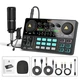 MAONO Podcast Equipment Bundle Audio mixer All-in-One Podcast Production Stud...