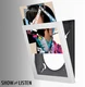 Show & Listen Art Vinyl Style Record Display Frame, White