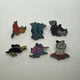 Disney Villain Sidekick 6 Pin Booster Set Lucifer Diablo Percy Iago Pain Panic