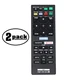 2-Pack Replacement Remote Control for Sony BDP S6500 Blu-ray Disc Player