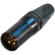 1PK NEUTRIK USA NC10MXX-14-B Cable End Chassis Connector, Male 10-Pin, Blac