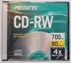 New Memorex CD-RW Rewritable Disc in Case 700MB 80min 4X Factory Sealed Single 