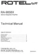 Service manual for Rotel RA-985 BX