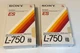Sony Betamax Blank Tape ES L-750 Dynamicron - Lot Of 2 NOS
