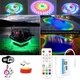 Off Car/Boat 12V Battery Chasing Effect RGBIC 5~50M/Roll LED Strip Light w/o PSU