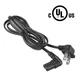 6ft UL AC Power Cord Cable For Samsung UN60KU6270F UN60KU630DF L-type 2-prong