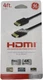 GE Jasco - 4 ft HDMI Cable 4kUHD/Full HD 1080P Premium Gold Plated Connectors