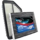 For Kia Soul Engine & Cabin Air Filter Combo 2014-2019 L4 1.6L 2.0L Carbon Fiber