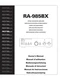 Operating Instructions For Rotel RA-985 BX