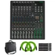 Mackie ProFX12v3+ 12-Channel Analog Mixer with Gator Cases Bag Pack
