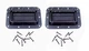 (2 PACK) PENN ELCOM H7154K Spring Loaded BLACK Recessed Case Handle w/Screws