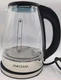 Pancerka LG-001 Electric Glass Kettle Black 7 Cup 1000W Tea Hot Water Boiler