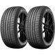 (QTY 2) 235/65R17 Kumho Crugen HP71 104H SL Black Wall Tires