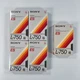 Lot of 5 Sony Dynamicron ES L-750 Betamax Video Cassette Tapes 4 Sealed 1 Open