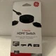 GE 33624 3-Device HDMI Switch 3x1 Manual Selector 1080p Black