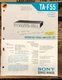 Sony TA-F55 Amplifier  Service Manual *Original*