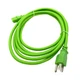 Green AC Cable for MACKIE PROFX8 PROFX12 PROFX16 PROFX22 10ft