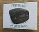Westclox FM Clock Radio Black Dual Alarm Digital Display Sleep Wake Snooze