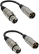 Audio2000s ADC203M 2-Pack  1 Ft