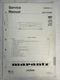 Vintage Marantz Service Manual Model Number VC5200