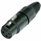 Neutrik NC3FX - 3-Pin XLR Female Cable Connector w/ Gold Contacts - Sealed Bag