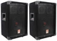 (2) Rockville RSG8 8&rdquo; 300 Watt 2-Way 8-Ohm Passive DJ/Pro PA Speaker