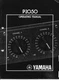 Yamaha P-2050 Amplifier Owners Manual