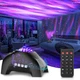 Star Projector, CIMELR Northern Galaxy Aurora Lights Black - With Stars 